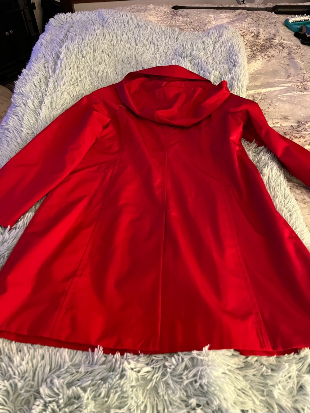 FOG by LONDON FOG RED/ SILVER TOGGLE COAT NEW SIZE S - Picture 10 of 14